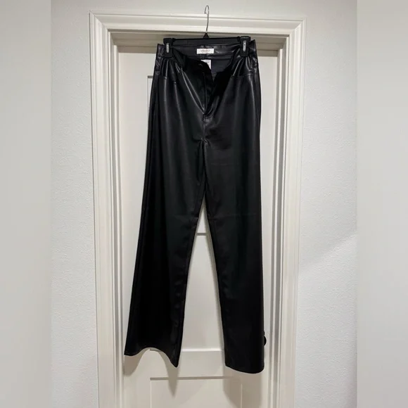 Vestique Black Leather Pants -27 - Picture 3 of 5